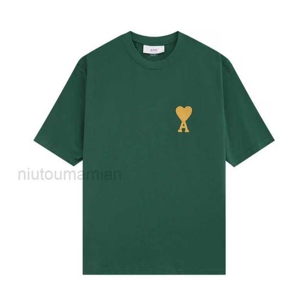 

t shirts for men women amis polo la special rice paris love embroidery short and sleeve uxdu, White;black