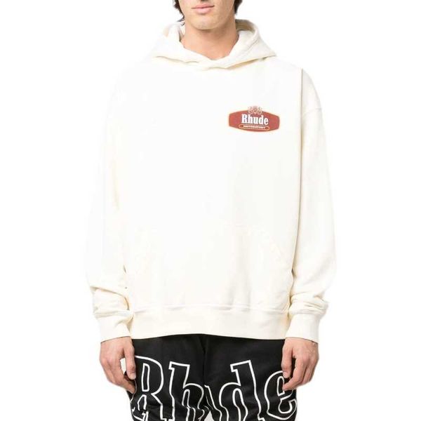 

30% off~ men's hoodies sweatshirts designer clothing early autumn 2022 new rhude fashion high street alphabet print loose casual versat, Black