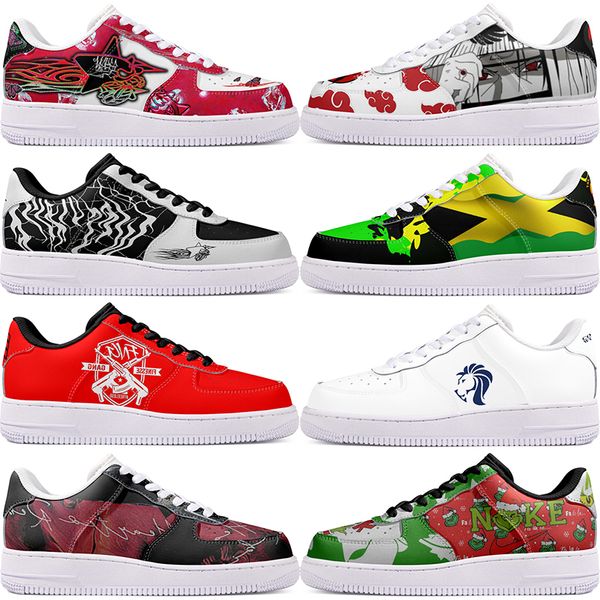 

DIY shoes fashion lovely autumn mens Leisure shoes one for men women platform precious sneakers Classic cartoon graffiti trainers comfortable sports 2675