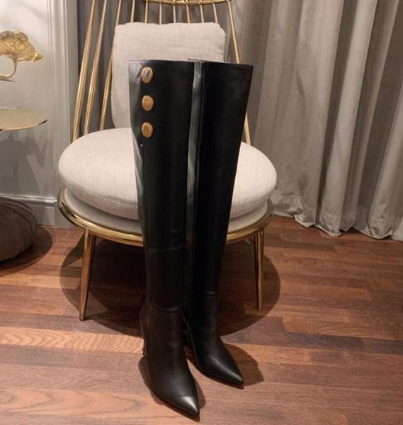 

fashion boots luxury design over the knee slim banquet christmas1423158, Black