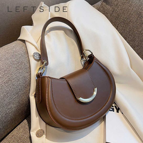 

evening bags leftside armpit shoulder side bags for women 2022 designer trend leather small underarm crossbody handbags and purses j230420