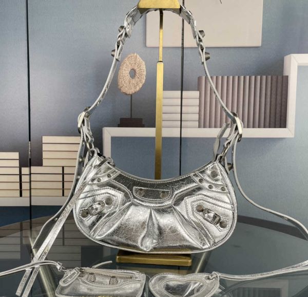 

shoulder bags 2022 7a women lady le cagole motorcycle shoulder luxury designers genuines leather crossbody clutch wallet purse pochette