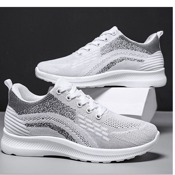 

shoes fashion lightweight running summermen's are and comfortable1.mesh breathability. with lightweight shock2 absorption grey and whit, Black