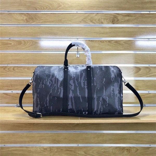 

duffel bags mens womens travel sport handbags keepall 55 mosaic orange chain black brown blue outdoor bag 202100 y9lh#252t