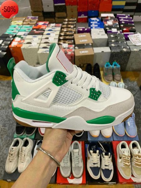 

athletic kids shoesjumpman 4 4s sneakers pine green x sb skate sn, Black