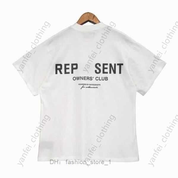 

men's t-shirts 2023 summer mens designers represents t shirts loose popular in the uk fashion brands cotton shirt graphic printing tee, White;black