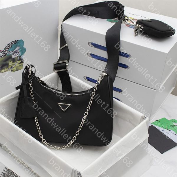

2005 nylon shoulder bags nylons handbags selling wallet women luxurys brand crossbody bag hobo purses triad bags211f