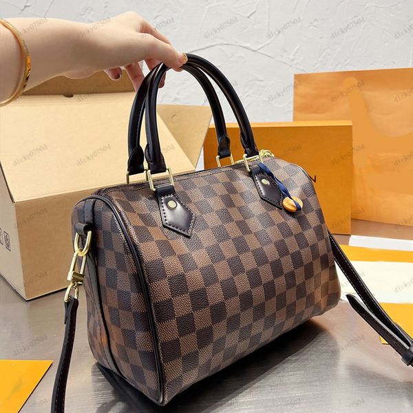 

quality tote bag pillow bags checkerboard handbag women travel gold accessory retractable shoulder strapclassic double handle shoulder