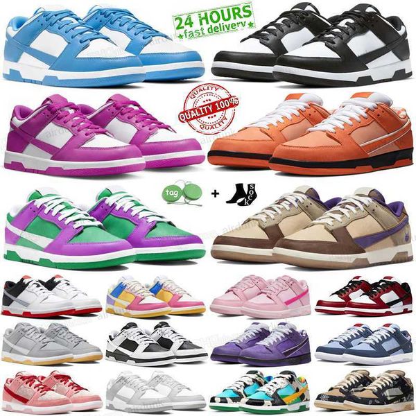 

retro low panda running shoes for mens womens unc university blue black white grey fog coast varsity green medium curry olive orange lobster