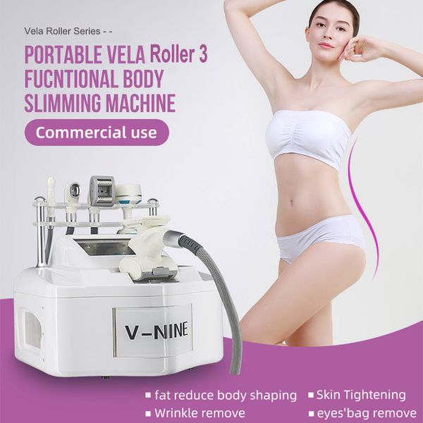 

5 in 1 vela roller cavitation rf skin firming remove wrinkles vacuum fat burning weight loss machine