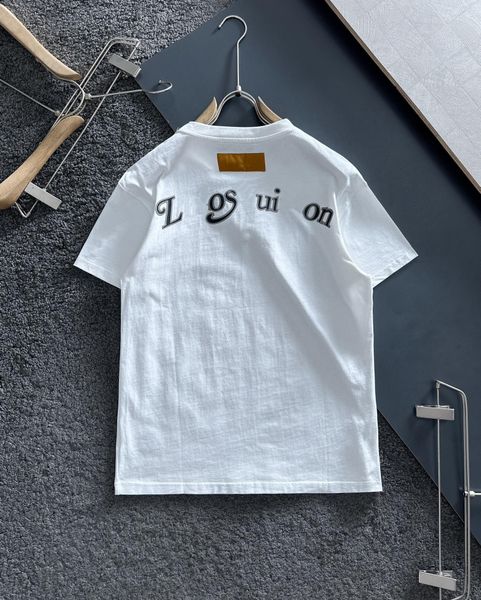 

23ss mens t shirt tess designer casual fashion short sleeve europe america women round neck tshirts usa size m-xxl, White;black