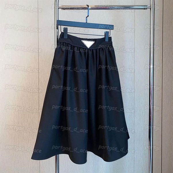 

triangle badge women skirt dress vintage midi skirts fashionable girl black skirts267l