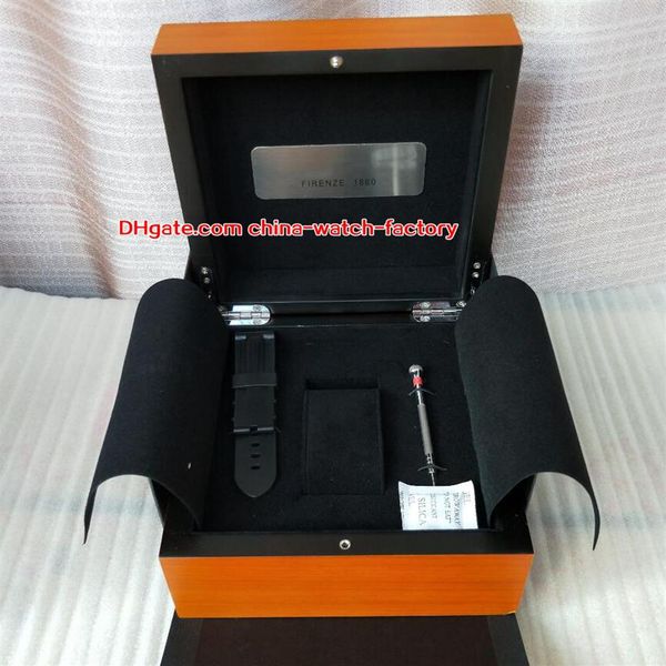 

selling pam 1950 watch original box papers rubber bands wood boxes screwdriver handbag for pam 005 111 217 382 441 438 507 616213s, Black;blue