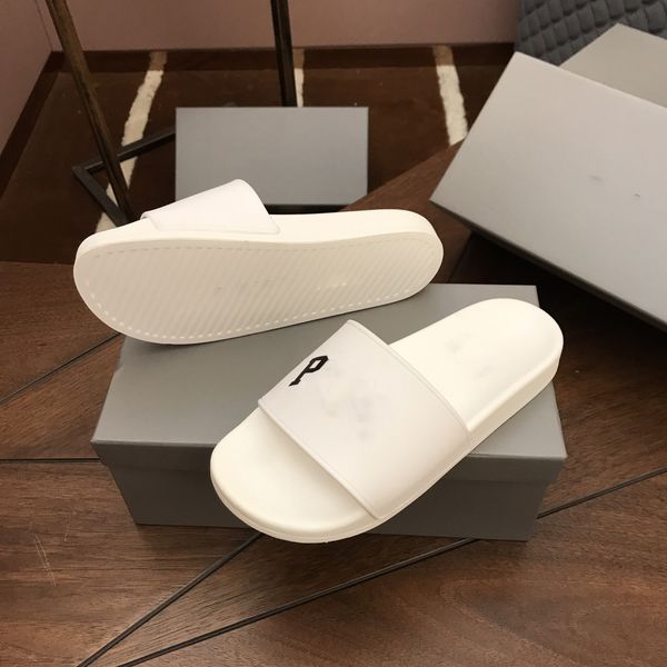

designer beach shoes bb logo sandals for men fashion flip-flops slippers balencaigaity women's classic pool slides rubber zapatillas sw