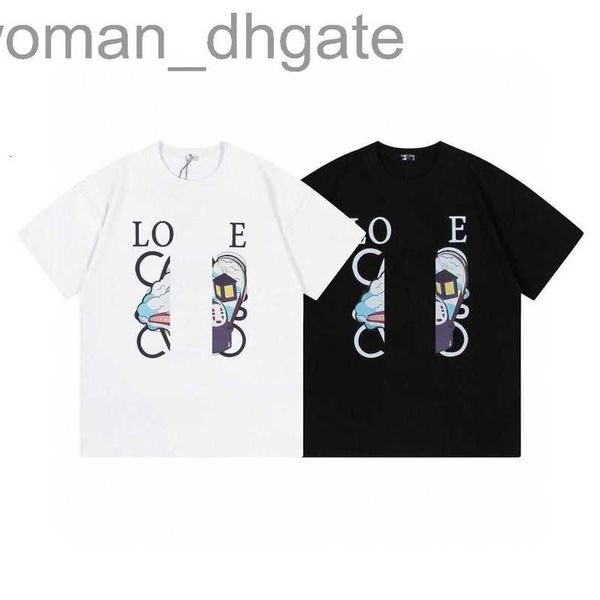 

men's t-shirts designerdesigner luxury loes classic early spring new cartoon small crowd loose print round neck short sleeve casual men, White;black