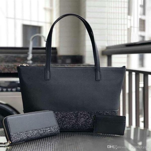 

brand designer women bags larger glitter purse set patchwork shining shoulder crossbody shopping bags pu women handbag totes 5 col242h