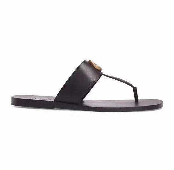 

women summer slippers bench shoes comfortable female soft sole leather non slip flip flops sandals men slipper g04566, Black