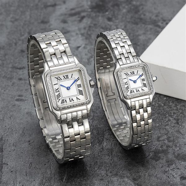

fashion couple watches are made of imported stainless steel quartz ladies elegant noble diamond table 50 meters water2892, Slivery;golden