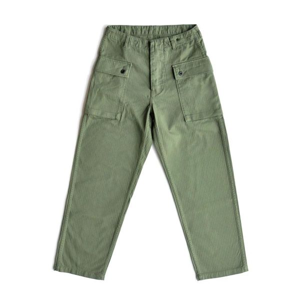 

pants saucezhan usmc p44 hbt u.s. army trousers vintage trousers military style military pants men's pants capris herringbone, Black