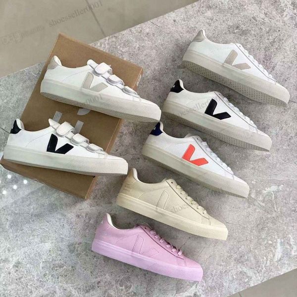 

veja shoes sneakers veja esplar campo for men womens shoes hook loop classic white fashion couples vegetarianism style paris sports skate sh, Black