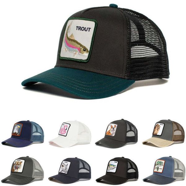 

ball caps fashion animal anime snapback cotton baseball cap men women hip hop dad mesh trucker hat dropshipping j230421, Blue;gray
