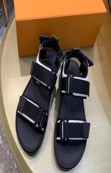 

designer women sandals bom dia flat mule slipper patent canvas men beach slides rubber soles summer flip flops with box9136653, Black