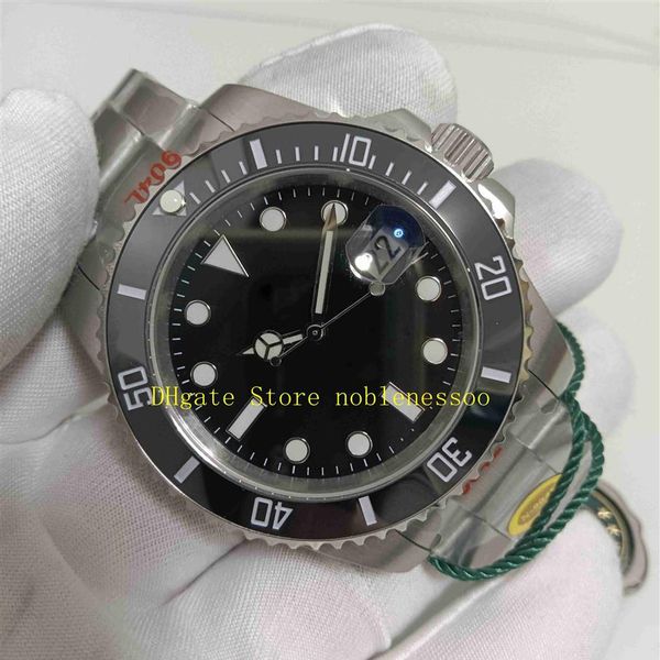 

7 style with original box n factory watch 904l v5 version men's 41mm date black dial 126610 ceramic 126610ln 126613ln 126618 297s, Slivery;black