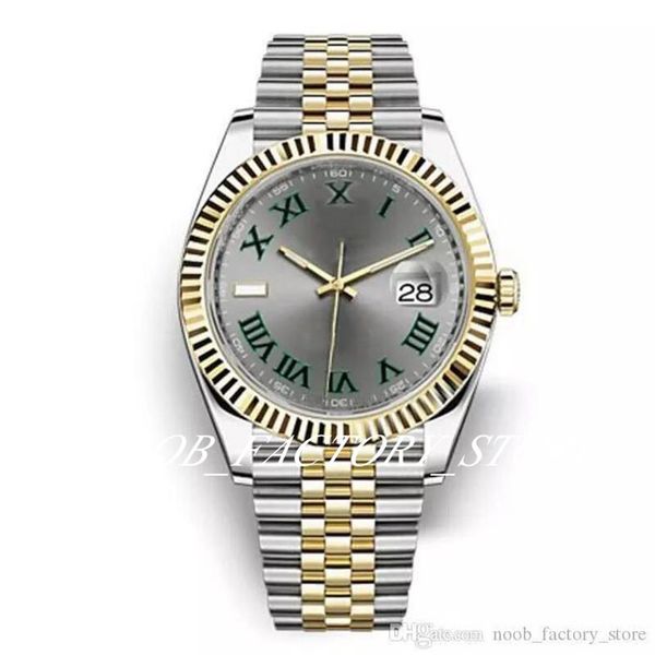 

men size watch 41mm stainless steel clasp automatic movement 2813 mechanical sapphire glass wristwatch big date mens watches origi298q, Slivery;brown