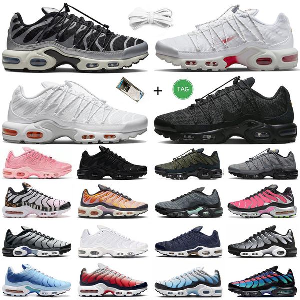 

tn plus running shoes tns sneakers sneaker toggle lacing utility triple white red black grey reflective unity fire ice dusk men women traine