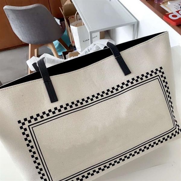 

2020 spring summer lady shopping bag classic letter canvas beach bags fashion leisure women's large capacity open shoulder 333h