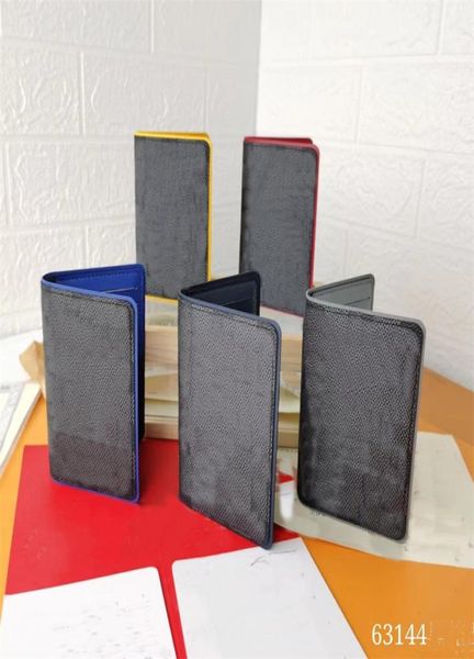 

designers wallets men leather cardholder plaid style purse luxurys mens ladies wallet brand european purses for women with box8721826, Red;black