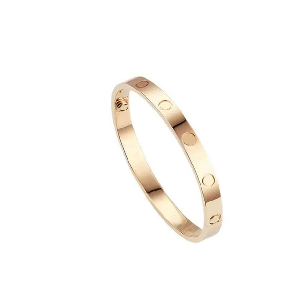 

love screw bracelet 5 0 designer bracelets 4 diamonds bangle luxury jewelry women titanium steel alloy craft gold silver rose neve206p, Black