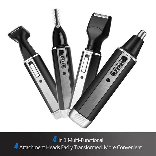 

4 in 1 nose trimmer mens electric hair trimmer usb rechargeable grooming shaving eyebrow sideburns men's facial and body faci2447