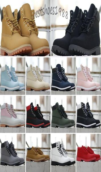 

fashion men boots designer mens womens leather shoes ankle winter boot for cowboy yellow red blue black pink hiking wo4279527