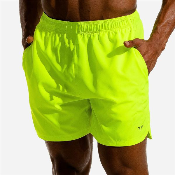 

men's shorts men shorts fitness bodybuilding shorts man summer workout breathable quick dry sportswear jogger beach short pants 230421, White;black