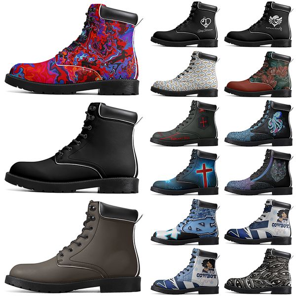 

DIY Classic Boots Non-slip autumn winter for men women outdoor Versatile comfortable fashion Elevated Casual Customized Boots 6358