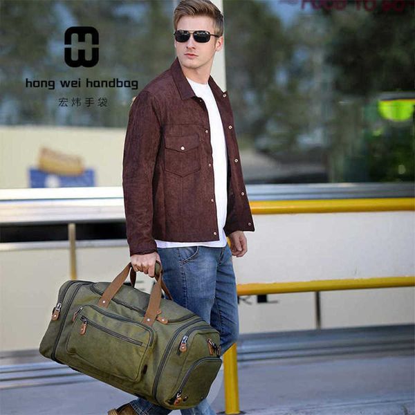 

new fashion outdoor travel bag portable canvas messenger backpack trend large capacity leisure shoulder bag 230420