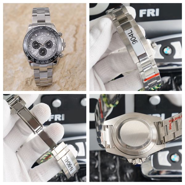 

Luxury men's watch 40mm automatic mechanical sapphire designer watch 904L stainless steel gray dial Montre De Luxe watch dhgates