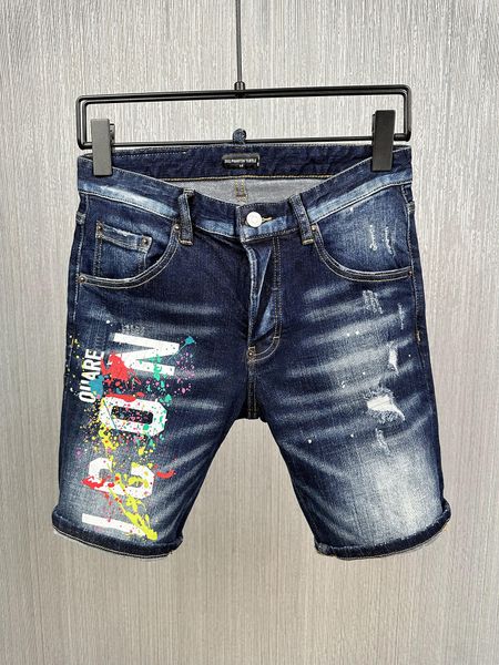 

dsq phantom turtle jeans men jean mens luxury designer skinny ripped cool guy causal hole denim fashion brand fit jeans man washed pants 204, Blue