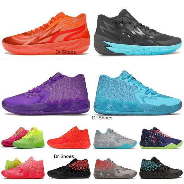 

authentic lamelos ball mb.01 rick and morty basketball shoes low men sneakers outdoor trainers supernova phenom queen city hornets away grey