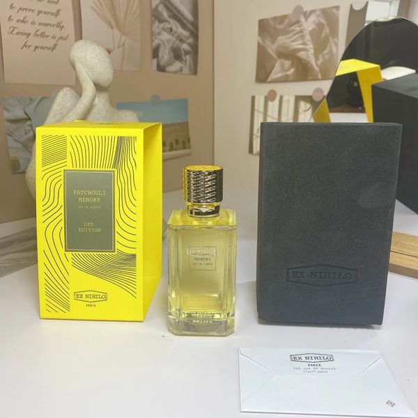 

2023 EX NIHILO Perfume 100ml Patchouli Memory Gold Immortals Blue Talisman Fragrance Eau De Parfum Long Lasting Smell Brand Edp Men Woman Cologne Spray