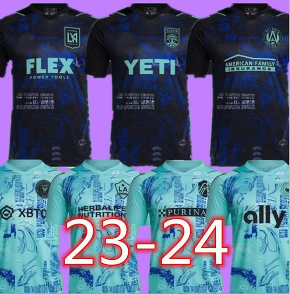 

st.  ouis city x parley soccer jerseys 2023 atlanta charlotte fc nycfc united miami 26st louis''red' la galaxy inter lafc on, Black;yellow