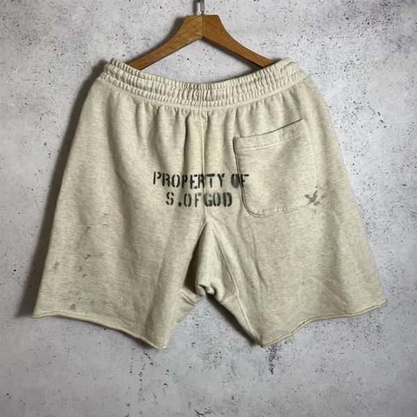 

grey high street sweat shorts printed men's and women's shorts292b