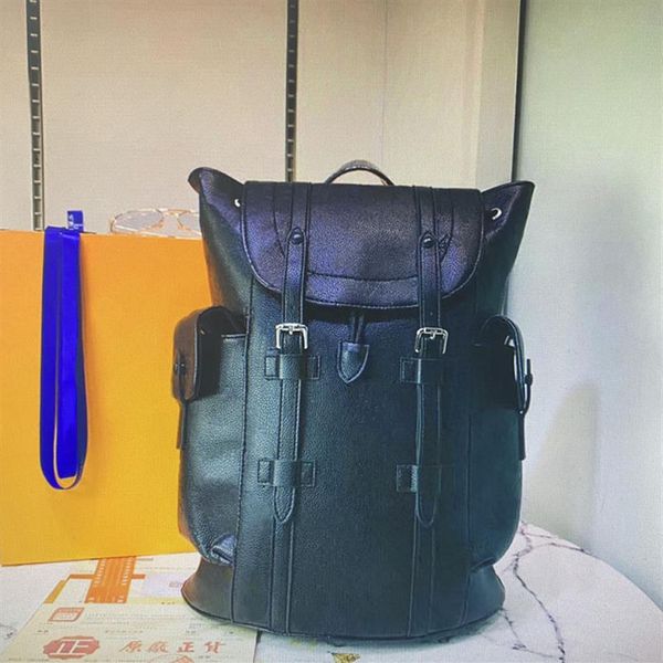 

m55699 chriser small pm backpack for men travel walking bag classic flower man backpacks taurillon leather backpa226a