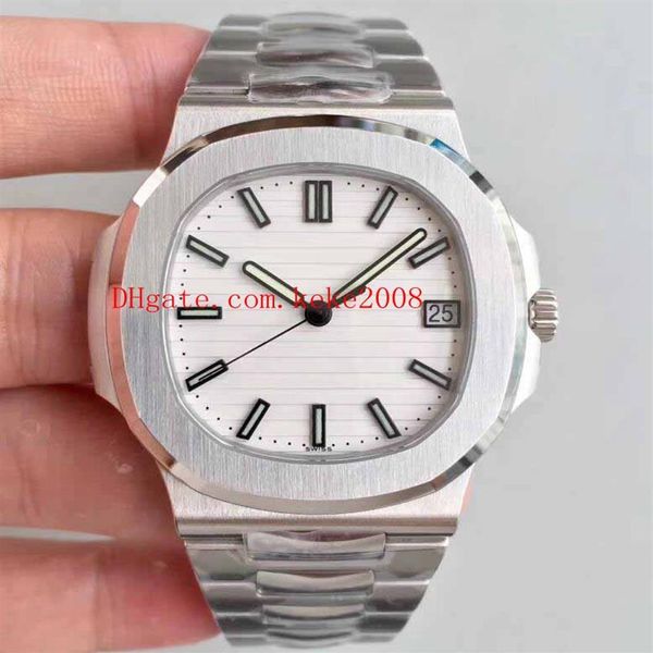 

3 style luxury wristwatches pf factory 40mm nautilus 5711 1a-011 904l swiss cal 324c movement transparent automatic mens watc230t, Slivery;brown