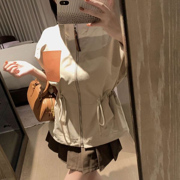 

Women' Coat Autumn/Winter New Niche Design Leather Pocket On The Chest Embellishments For A Stylish And Slimming Trench Coat, Black