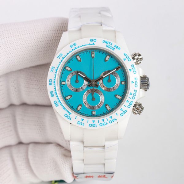 

ceramic mens watch automatic mechanical 7750 wristatches 40mm all dials working sapphire designer watches waterproof 904l stainless steel mo, Slivery;brown