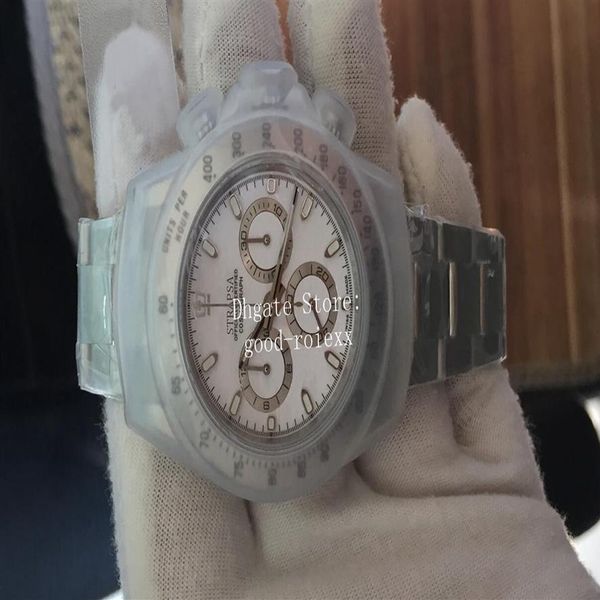 

watches for men chronograph automatic cal 4130 watch men's mother of pearl meteorite steel sport valjoux jhf eta wristwatches2544, Slivery;brown