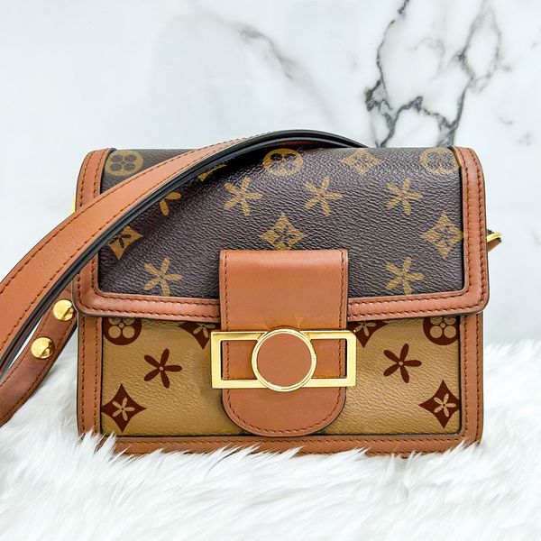 

classic womens mens designer bag m45959 dauphine prad pochette sling lady handbag envelope crossbody clutch luxury leather fashion purse sta