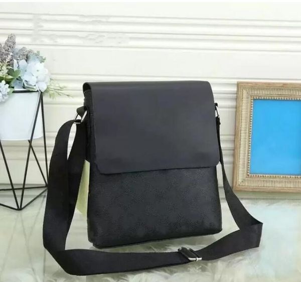 

district pm monograms bag eclipse black coated canvas messenger bag hobo shoulder purses totes designers luxurys mens handbag m186